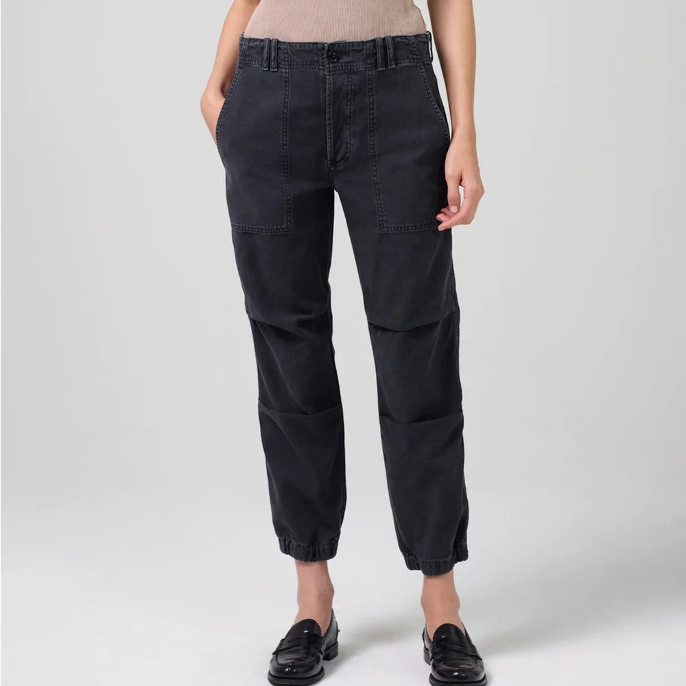 Citizens of Humanity AGNI UTILITY TROUSERS - WASHED BLACK